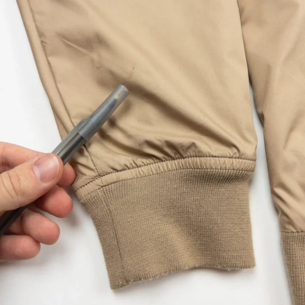 Peter Millar Bomber Jacket Men's Large Full Zip Lined Beige Golf Windbreaker - Picture 16 of 16
